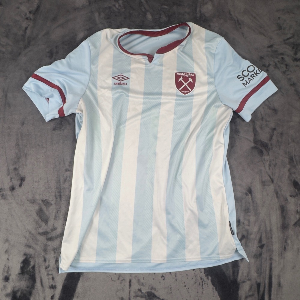 West Ham United 2021/22 Away Jersey XL Umbro Sponsorless Scope Markets WHUFC
